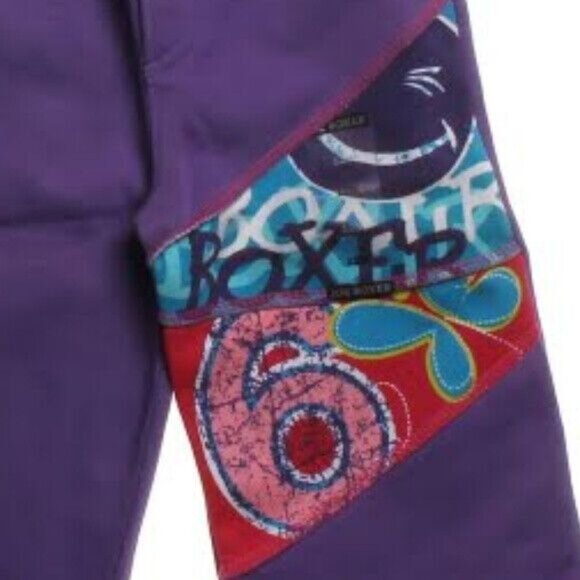 Joe Boxer Size 24M Sweatpants Infant Girls Purple Graphic Design Fleece NEW - Picture 2 of 6